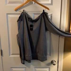 Torrid off the shoulder sweatshirt